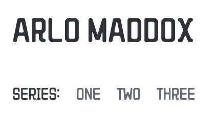 Arlo Maddox website hero screenshot