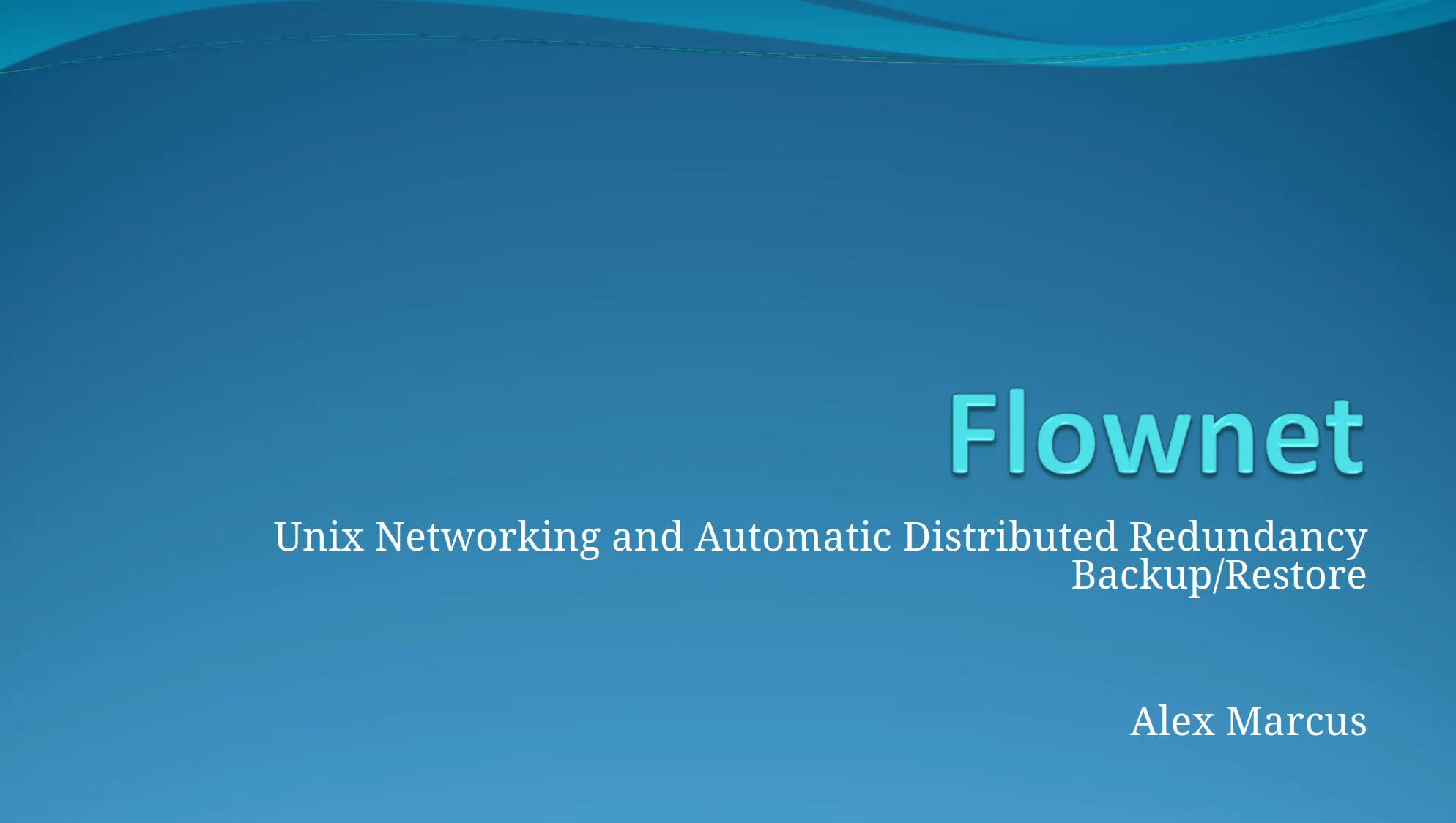 Flownet presentation screenshot