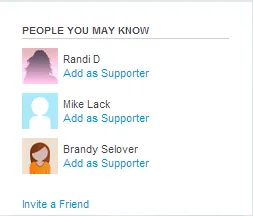 People you may know screenshot